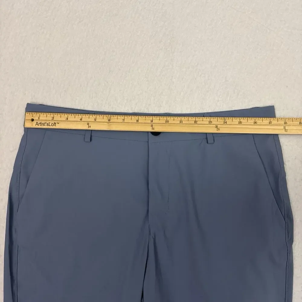 UNRL Concourse Golf Pants Mens Large 34-36 Tall Storm Blue Stretch Performance